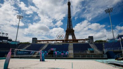 Tribune beach-volley Paris 2024