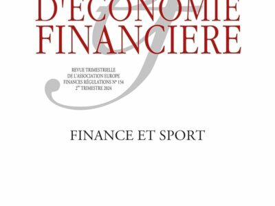 Revue d'économie financière N° 154, 2e trimestre 2024 : Finance et sport