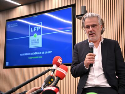 Portrait de Vincent Labrune après l'assemblée générale de la LFP