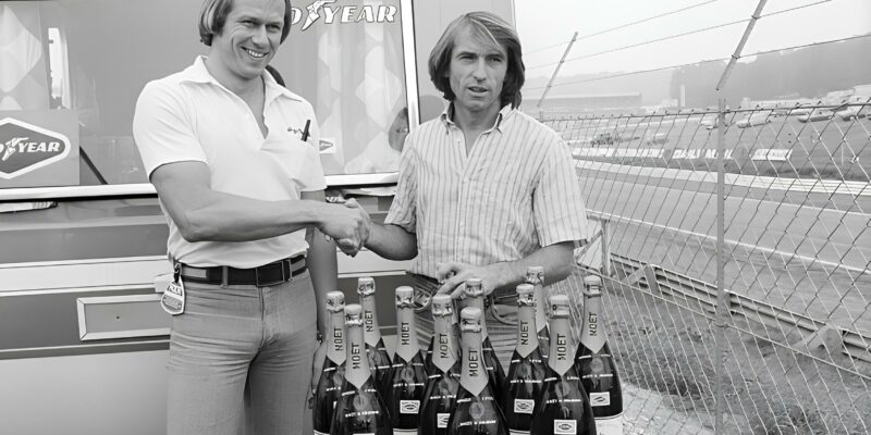 Jacques Laffite reçoit 11 bouteilles de Moet & Chandon (LVMH)